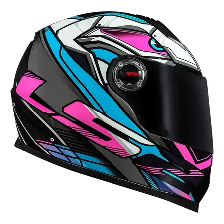 Capacete Original LS2 FF358 Xdron Cyan