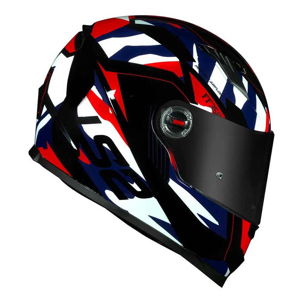 CAPACETE LS2 CLASSIC TANK VERMELHO AZUL